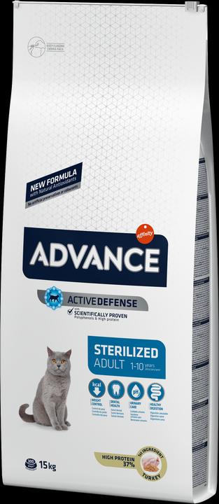 Actual product image Advance Sterilized Adult with turkey and barley 15kg (Adult, 1 pcs., 15100 g)