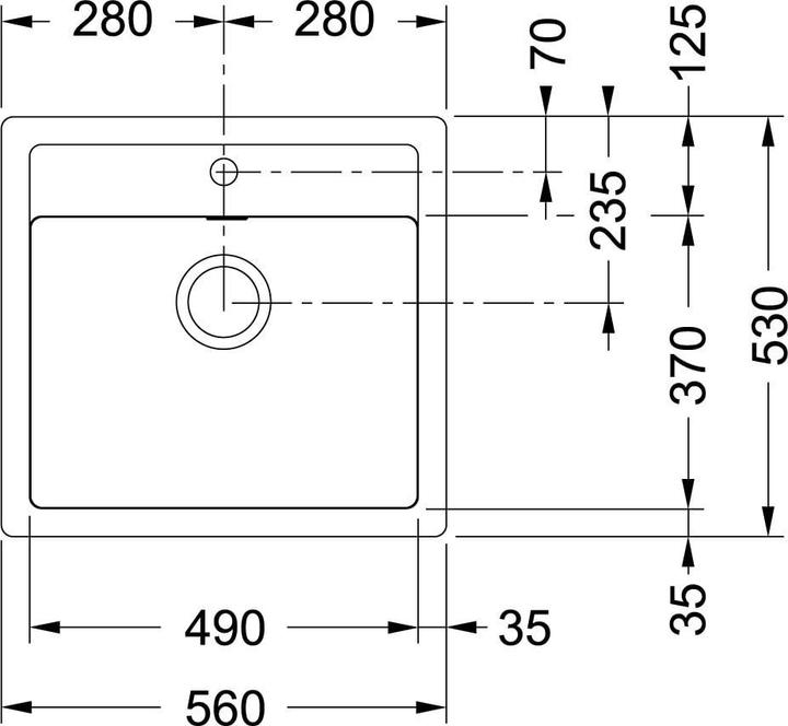 Produktbild Franke SID 610-50 (Einbauspüle, 56 cm, 53 cm)