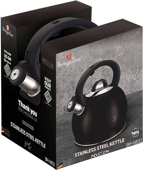 Produktbild BerlingerHaus KETTLE WITH WHISTLE 3L BH-6832 (3 l)