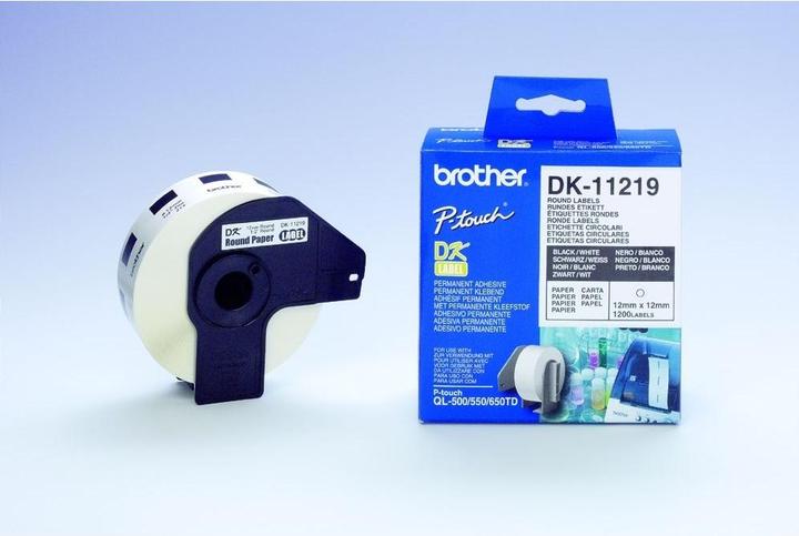 Produktbild Brother DK-11219 Runde Papieretiketten