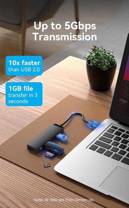 Productafbeelding Vention Chlbd (USB-A, 4 Havens)