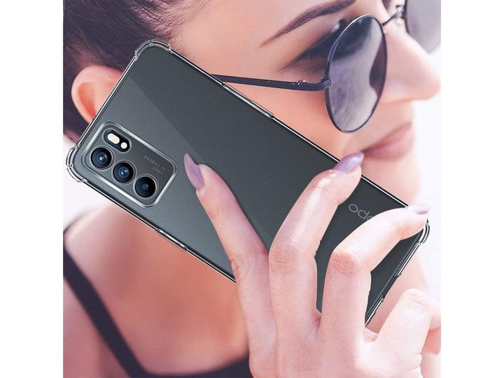 Actual product image Screenguard Crystal Soft Airbag Bumper (Oppo Reno 6 5G)