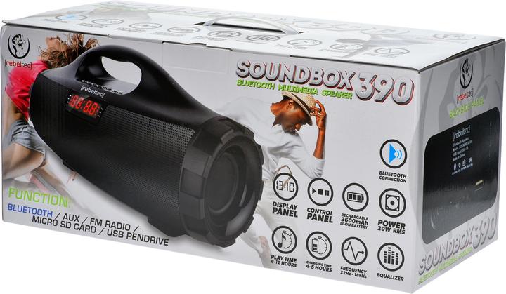 Actual product image Rebeltec SoundBox 390 Bluetooth garsiakalbis (12 h, Battery operated)