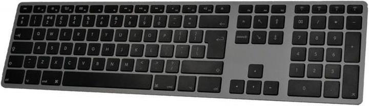 Matias aluminum Mac bluetooth backlight Space Gray (Eng. Int., Wireless)