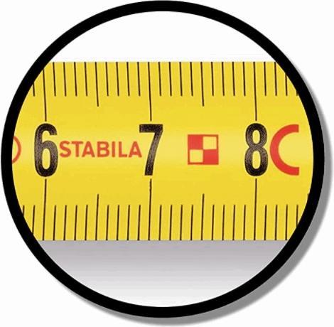 Actual product image Stabila Pocket tape measure BM 100, metric scale (Metric)