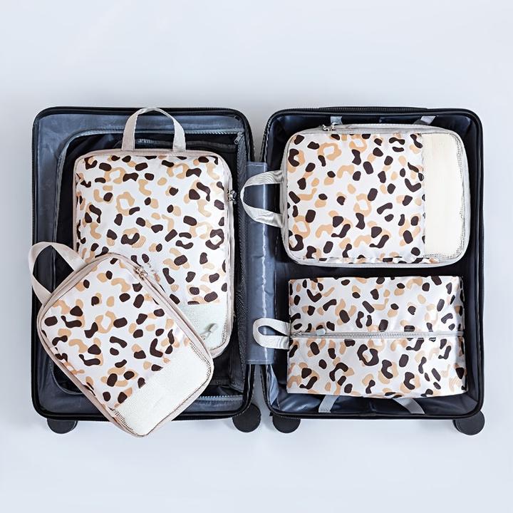 Only-Bags.Store 4er Set komprimierter Reise-Organizer, Polyester-Packwürfel mit Positionierungsdruck