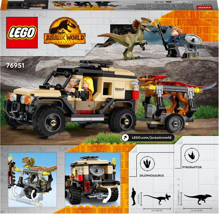 Produktbild LEGO Pyroraptor & Dilophosaurus Transport (76951, LEGO Jurassic World, LEGO Seltene Sets)