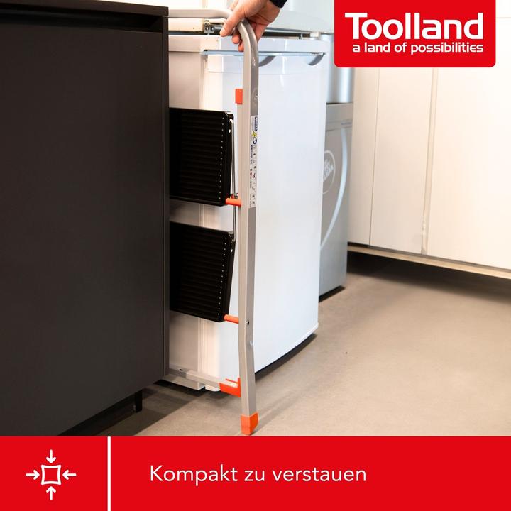 Actual product image Toolland Stepix stool 2 steps (Stile, 52 cm)