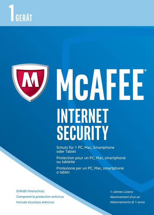 Produktbild McAfee Internet Security 2017 (1 User, 12 Monate)