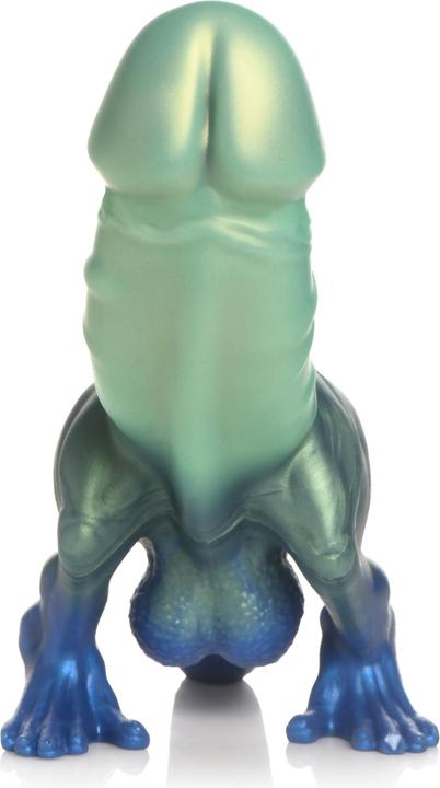 Produktbild Creature Cocks XR Brands Jurassic Cock Dinosaurier Dildo Grün & Blau