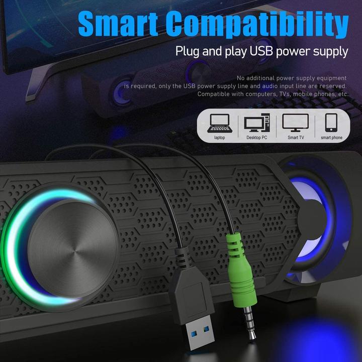 Produktbild Smalody PC Lautsprecher mit LED-Leuchten