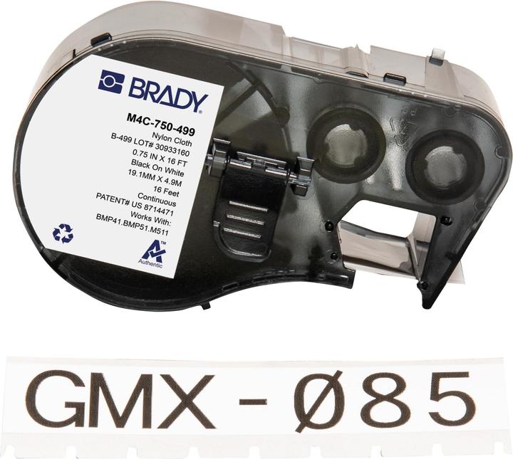 Image du produit Brady Étiquette BMP41/BMP51/M511 (1.91 cm)