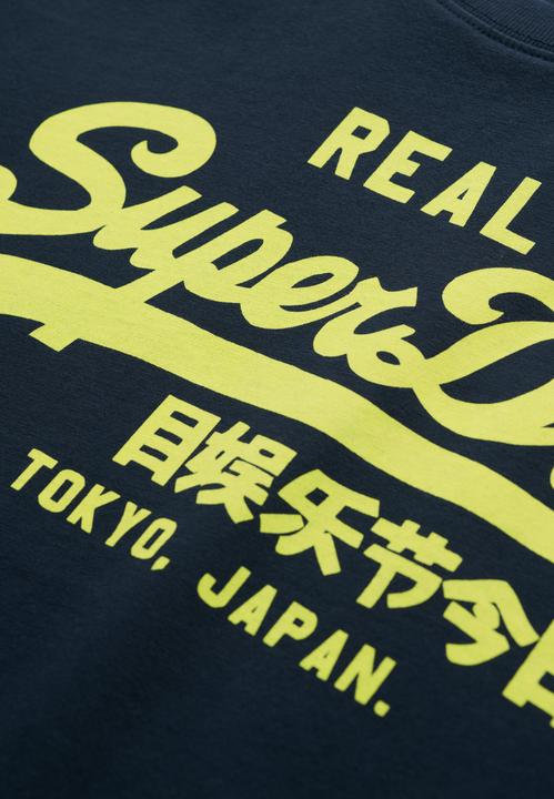 Produktbild Superdry Figurbetontes T-Shirt in Neonfarben mit Vintage-Logo (12)