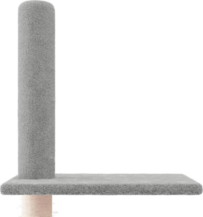 Produktbild VidaXL Kratzbaum Deckenhoch Hellgrau 250,5-276,5cm Katzenbaum Katzenkratzbaum (276.50 cm, Hellgrau)