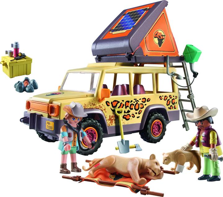 Actual product image Playmobil Wiltopia - With the off-road vehicle with the lions (71293, Playmobil Wiltopia)