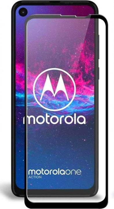 Image du produit Screenguard Motorola One Action Full Screen Protective Glass 2.5D 9H (1 pièce(s), Motorola One Action)