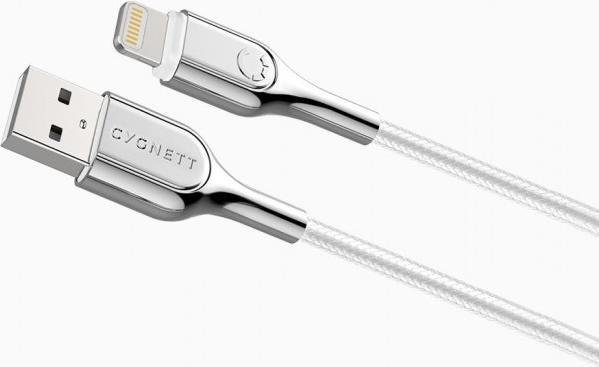 Image du produit Cygnett Câble blindé Lightning vers USB-A 2M -Wh (2 m, USB 3.0, 12 W)