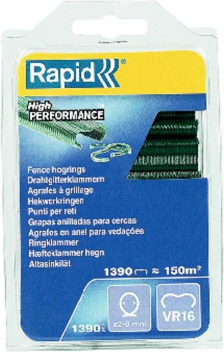 Rapid VR16 ring clips green 1,390 pieces