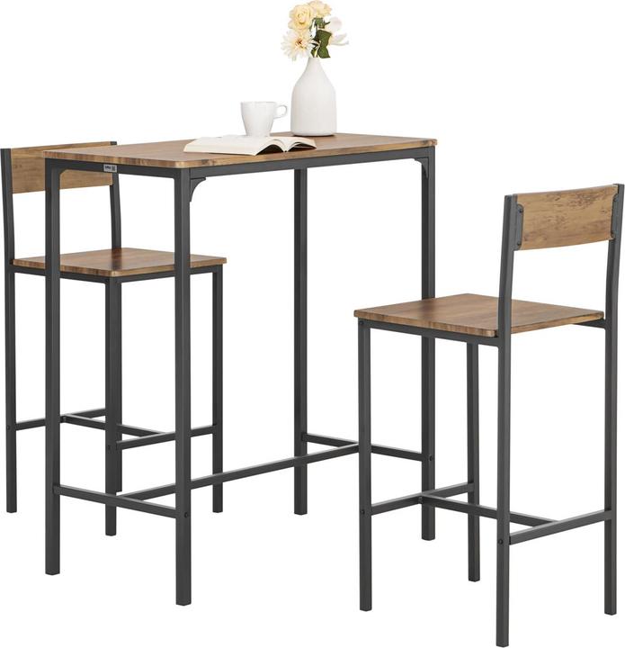 Actual product image SoBuy Bar table with 2 stools (89 x 45 x 100 cm)