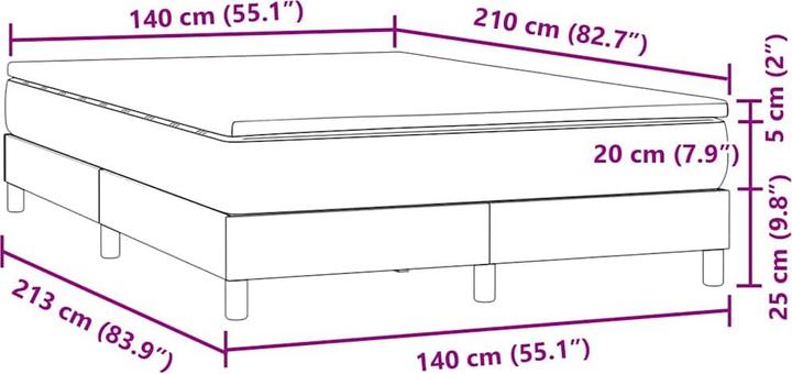 Produktbild VidaXL Carna (140 x 210 cm, 140 x 210 cm)