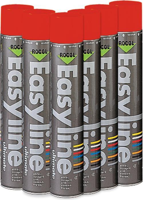 Produktbild Brady Easyline-Farbsprühdose, Rot, permanent (6 Sprühdosen/Packg.)