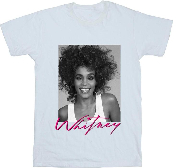 Whitney Houston Smile Photograph TShirt (4XL)