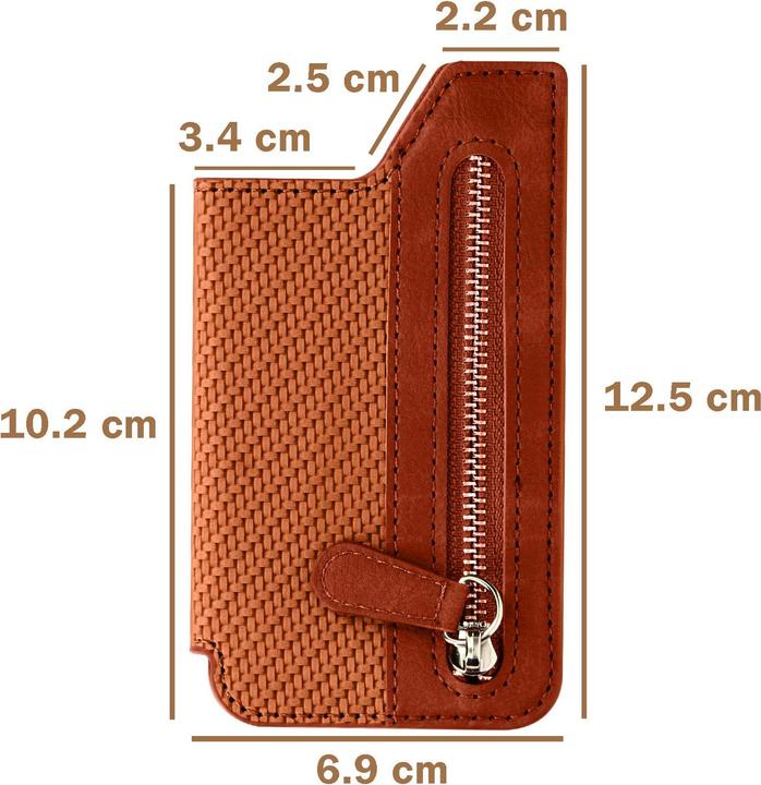 Immagine prodotto Avizar 5 scomparti + tasca con zip design in carbonio