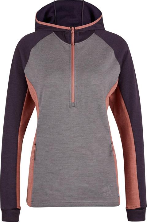 Stoic Women's Merino260 StadjanSt. 3/4 Zip w. Hood (36)