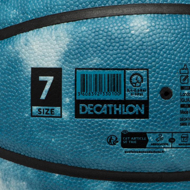 Actual product image Tarmak Basketball Grösse 7 - BT500 Touch blau (7)