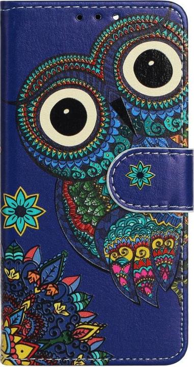 Actual product image Ueli Express iPhone 14 book case case with card holder owl (Apple iPhone 14)