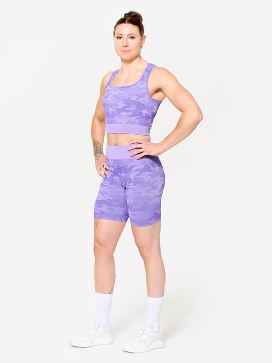 Domyos Crop Top - violett camouflage