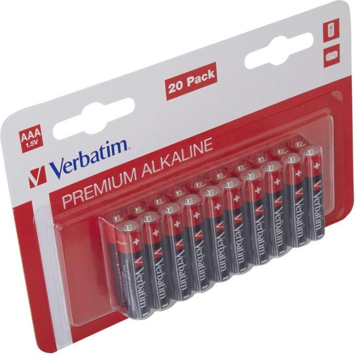 Produktbild Verbatim Premium Alkaline (20 Stk., AAA, 1300 mAh)