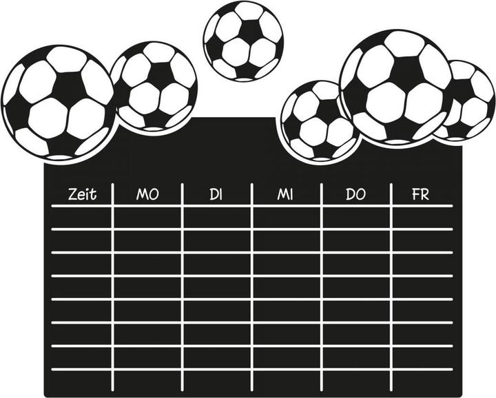 Image du produit Trenddeko Tableau noir de l'horaire des matches de football (80 x 64 cm)