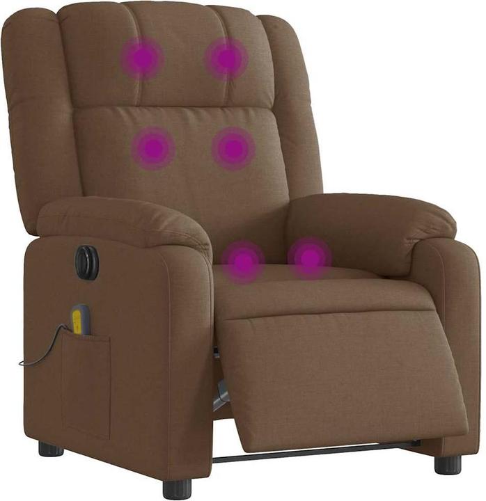 Immagine prodotto VidaXL Sedia da massaggio elettrica in tessuto