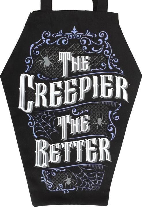 Actual product image Something Different The Creepier The Better Coffin Shaped Tote Bag