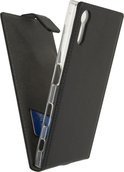 Actual product image Mobilizera Mobilize Classic Gelly Flipcover Til Sony Xperia Xz Sort (Sony Xperia XZ)