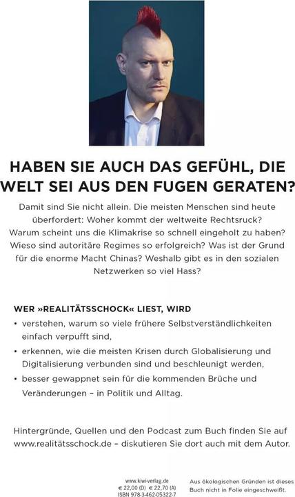 Image du produit Realitätsschock (Allemand, Sasha Lobo, 2019)