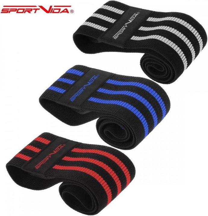 Sportvida Fitness & Crossfit Hoge Sterkte Tape Stof Rubber Set (3 stuks) 32-36-40 * 8 cm Multip (0.40 m)