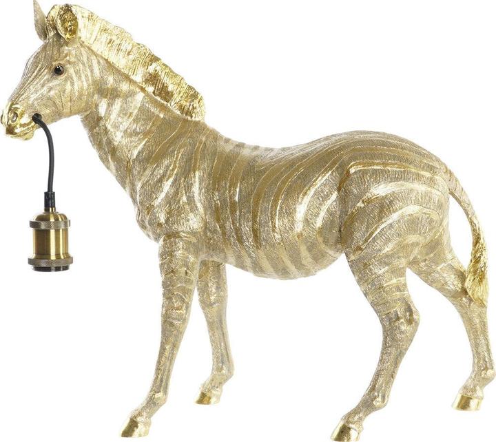 Actual product image DKD Home Decor Desk lamp Zebra Golden 220 V 50 W Modern (55 x 22 x 51 cm)