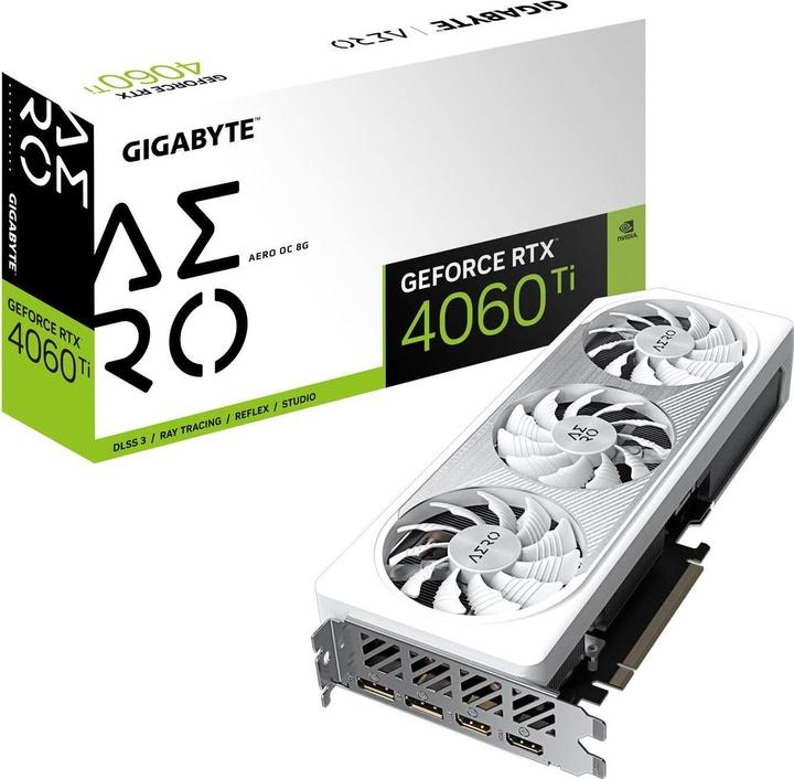 Actual product image Gigabyte VGA GBT RTX4060TI 8GB AERO OC (8 GB)