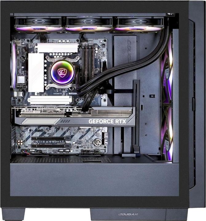 Actual product image Hyrican COUGAR AIRFACE ECO BK 7555 Ryzen 5 9600X WAK 32GB DDR5 2TB SSD RTX 5070 (AMD Ryzen 5 9600X, 32 GB, 2000 GB, GeForce RTX 5070)