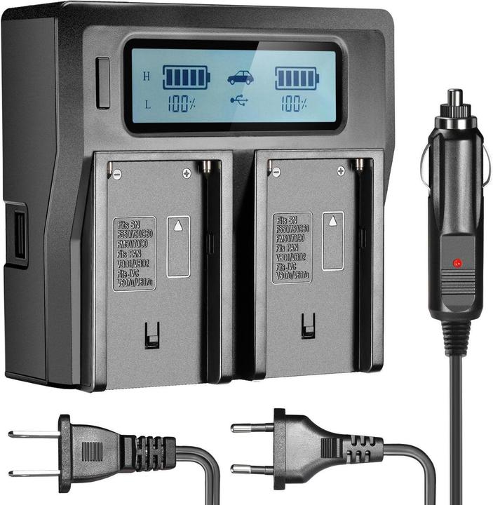 Produktbild Newell Neewer Dual LCD Charger Sony NP-F550 F570 F770