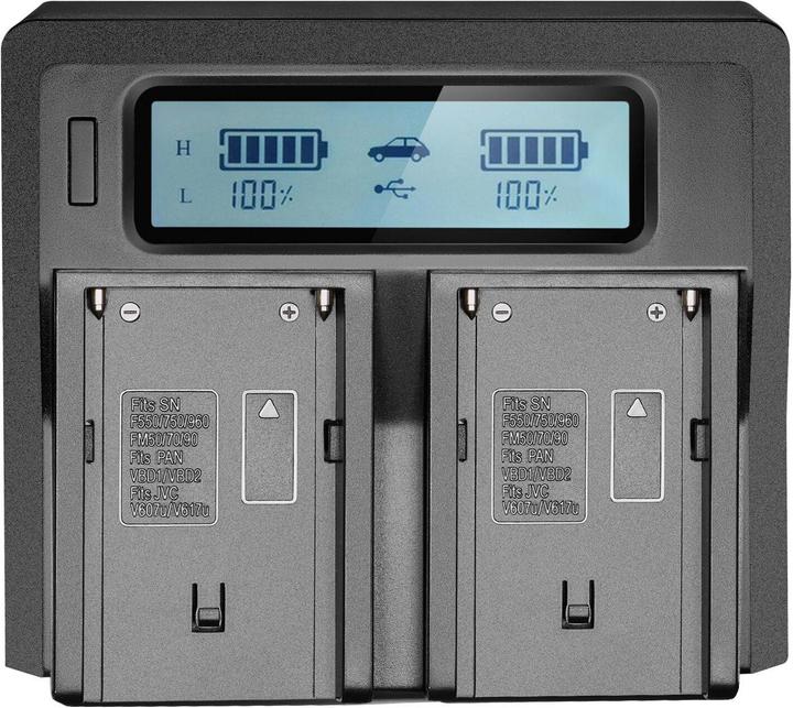 Produktbild Newell Neewer Dual LCD Charger Sony NP-F550 F570 F770