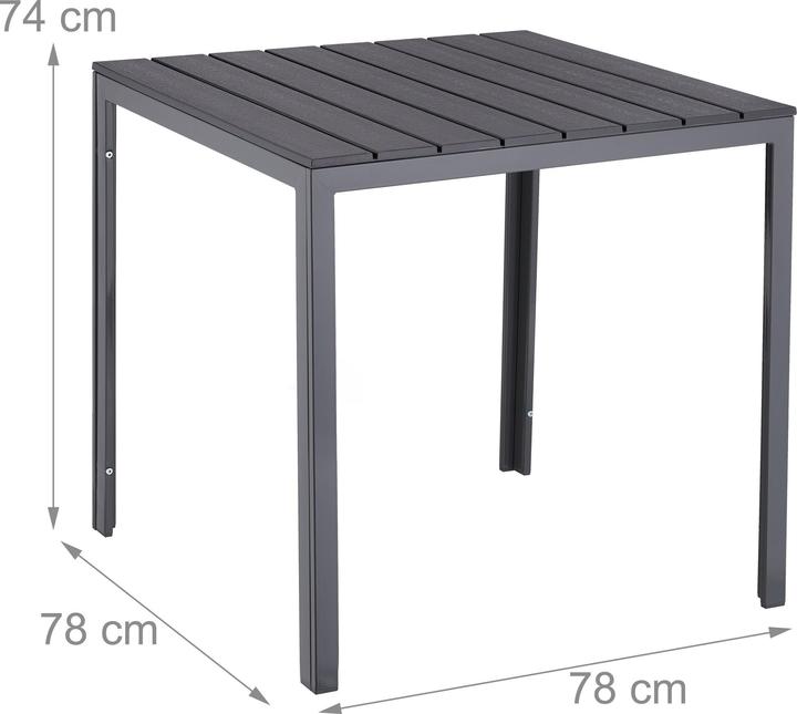 Actual product image Relaxdays Garden table (78 cm)