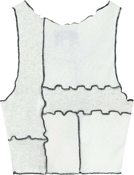 Actual product image Sixth June ' crop top t-hirt ixth june mix fabric (S)