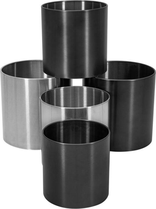 Produktbild Europalms STEELECHT-40 Nova, Edelstahlübertopf, anthrazit, Ø40cm