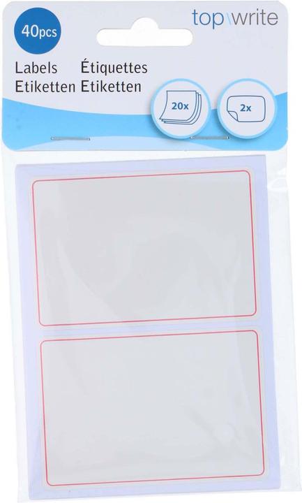 Produktbild Topwrite Labels 20sheets 2stickers