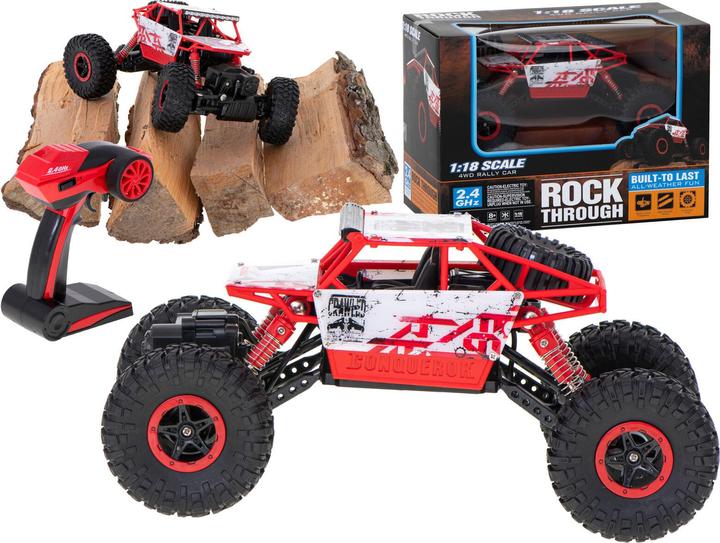 Image du produit Ikonka RC Voiture Rock Crawler HB 2.4GHz 1:18 rouge