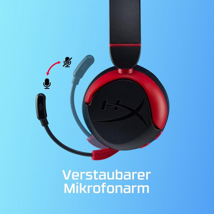 Productafbeelding HyperX 7G8F1AA Cloud Mini Draadloos Kinderen Zwart (Draadloze)