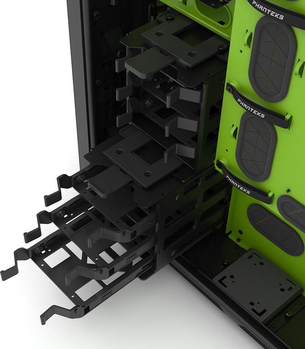 Produktbild Phanteks Enthoo Primo Special Edition, schwarz/grün (E-ATX, mATX, ATX)